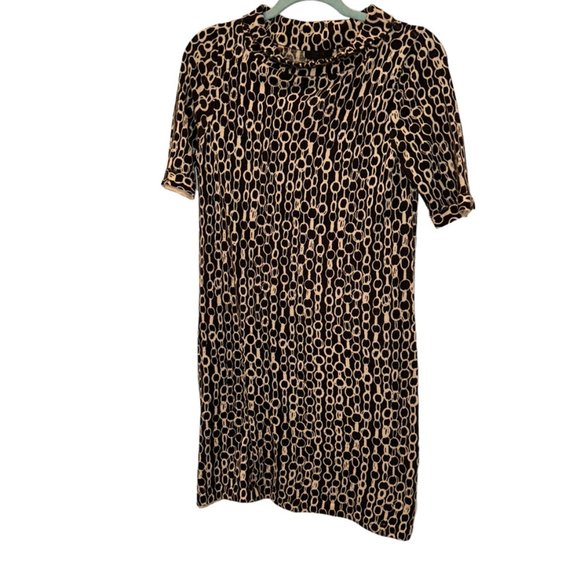 J. crew Collection black cream chain link intarsia knit sweater knit shi… - Picture 1 of 3
